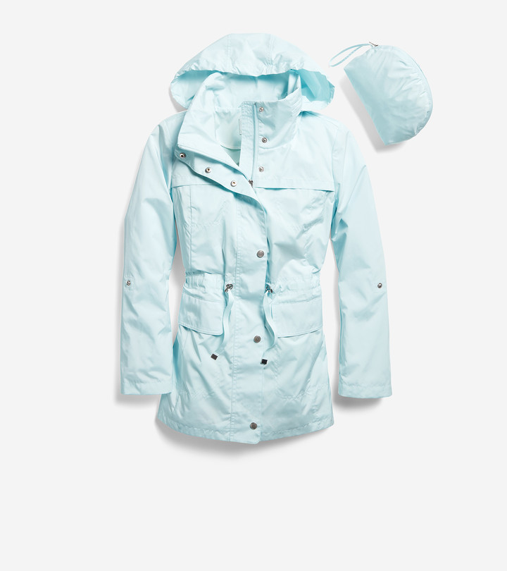 Cole Haan Packable Hooded Rain Jacket ShopStyle