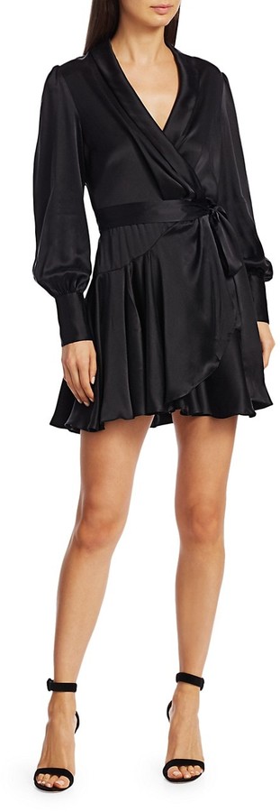 zimmermann espionage wrap dress