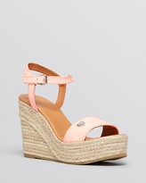 Thumbnail for your product : Marc by Marc Jacobs Open Toe Platform Espadrille Wedge Sandals - Pastel