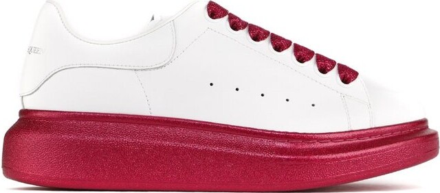 alexander mcqueen women's glitter oversized sneakers
