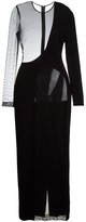 Christopher Kane - robe longue cintrée semi-transparente - women - Spandex/Elasthanne/Viscose - 40