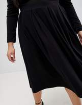 Thumbnail for your product : ASOS Curve Design Curve Midi Skirt With Box Pleats