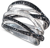 Thumbnail for your product : Effy Caviar by Black and White Diamond Ring (3/4 ct. t.w.) in 14k White Gold