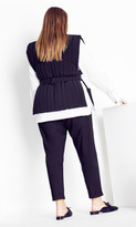 Thumbnail for your product : City Chic Sleek Tie Vest - black