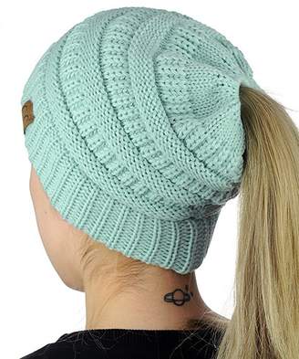 D.E.P.T FIST BUMP Men Women Warm Chunky Soft Oversized Stretch Cable Knit Slouchy Beanie Hat