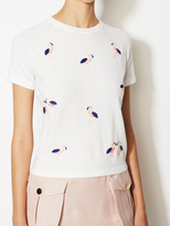 Thumbnail for your product : Orla Kiely Flamingo Embroidery Cotton Top
