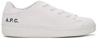 A.P.C. White Minimal Sneakers