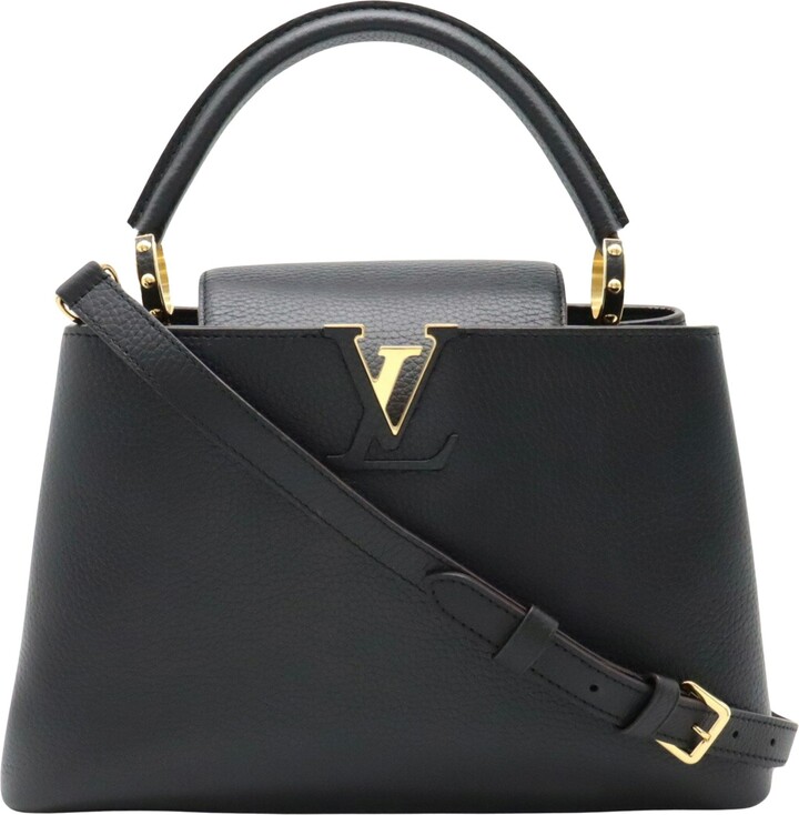 Louis Vuitton Capucines Black Leather Wallet (Pre-Owned)