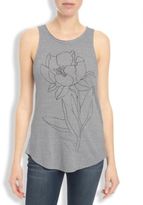 Thumbnail for your product : Lucky Brand Lucky Lotus Yoga Stencil Floral Tank
