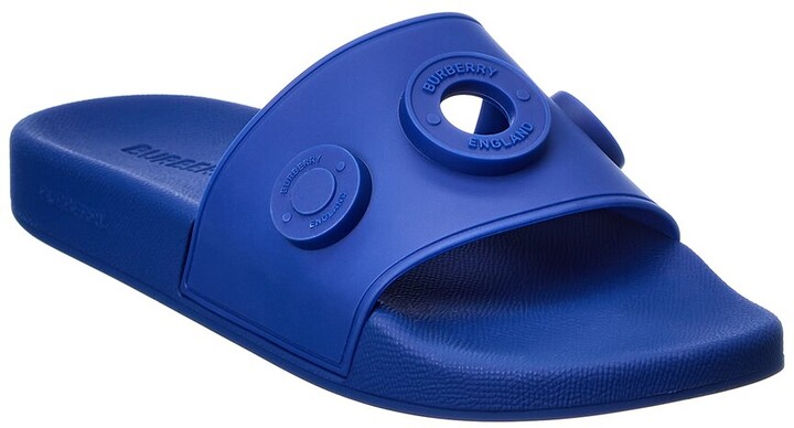 Burberry Eyelet Rubber Slide - ShopStyle Flip Flop Sandals