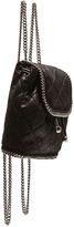 Thumbnail for your product : Stella McCartney Falabella Quilted Shaggy Deer Mini Backpack