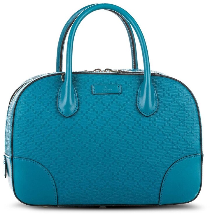 bright blue purse