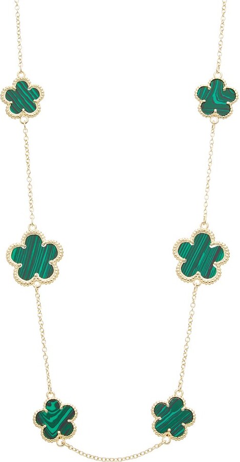 Juvell 18K Plated Clover Necklace