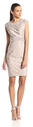 Jax Women's Lace Dress with Contrast Lining