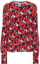 Thumbnail for your product : Marni Floral-printed crepe blouse