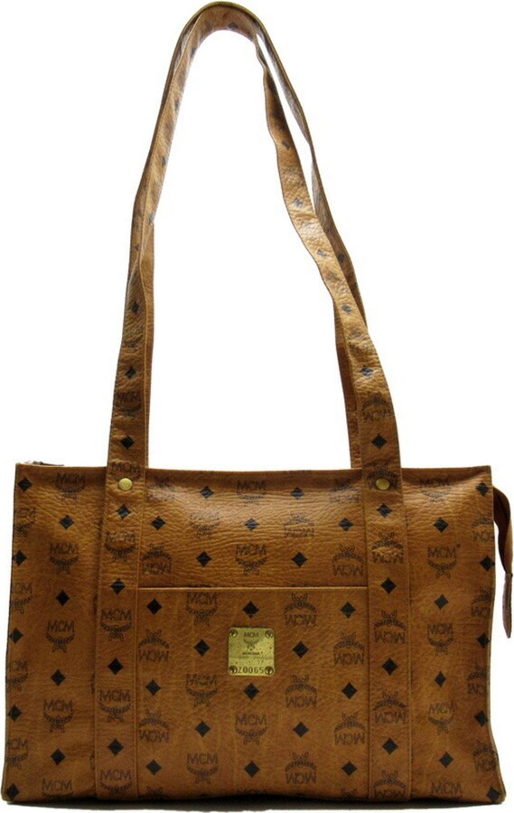MCM Camel Leather Shoulder Bag (Pre-Owned) - ShopStyle