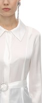 Thumbnail for your product : MATÉRIEL Belted Silk Satin Shirt