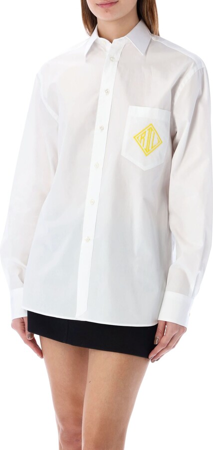 White Button Shirt Womens Ralph Lauren | Shop the world's largest 