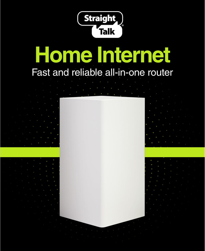 Straight Talk Home Internet Router, 5G-LTE, White - Home Internet Prepaid