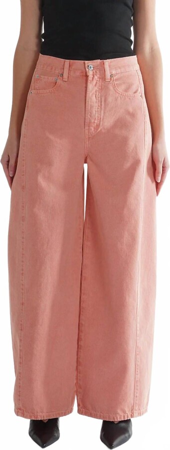 ÉTICA Arden Wide Leg Jeans In Flamingo