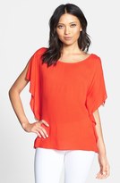 Thumbnail for your product : Ella Moss 'Stella' Flutter Sleeve Top