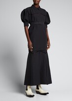 Thumbnail for your product : Brock Collection Teodosia Puff-Sleeve Belted Dress