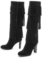 Thumbnail for your product : Stuart Weitzman Fringie Tall Suede Boots