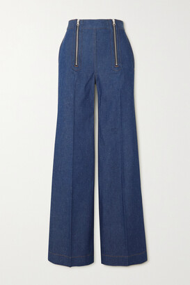 Victoria Beckham - High-rise Bootcut Jeans - Blue