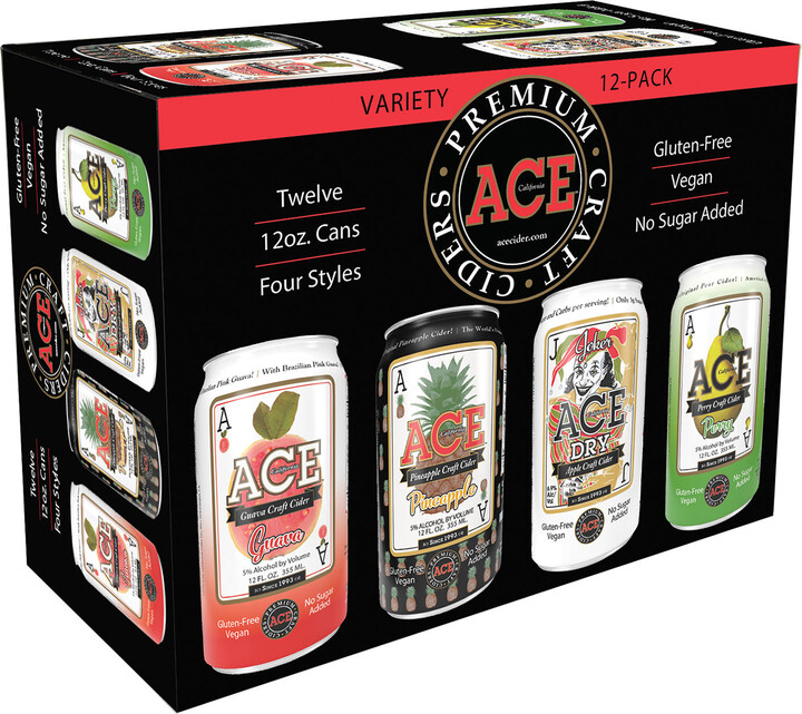 Ace Cider Ace Premium Craft Ciders California Variety Pack (12 fl. oz. can, 12 pk.)