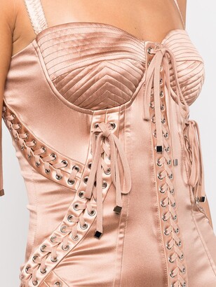 Dolce & Gabbana Eyelet-Detail Corset Dress
