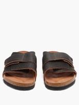 Thumbnail for your product : Birkenstock Kyoto Grained-leather Sandals - Black