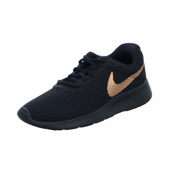 nike black and gold trainers womens