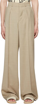 Thumbnail for your product : Nanushka Beige Pleated Trousers
