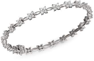 Bloomingdale's Diamond Flower Bracelet in 14K White Gold, 2.0 ct. t.w. - 100% Exclusive