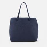 Marc Jacobs Women's Logo Shopper East West Tote Bag - Midnight Blue