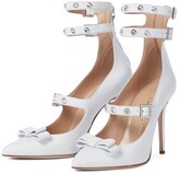 Thumbnail for your product : Alessandra Rich Embellished leather pumps
