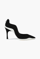 Thumbnail for your product : Rene Caovilla Rene' Caovilla Embellished Two-tone Suede Pumps