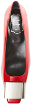 Thumbnail for your product : Roger Vivier Patent Leather Square-Toe Flat