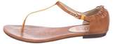 Thumbnail for your product : KORS Leather Thong Sandals