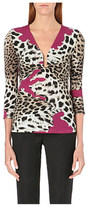 Thumbnail for your product : Roberto Cavalli Leopard-print stretch-jersey top