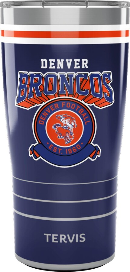Tervis Traveler NFL Denver Broncos - Vintage Triple Walled Insulated Tumbler Travel Cup Keeps Drinks Cold & Hot, 20oz, Stainless Steel