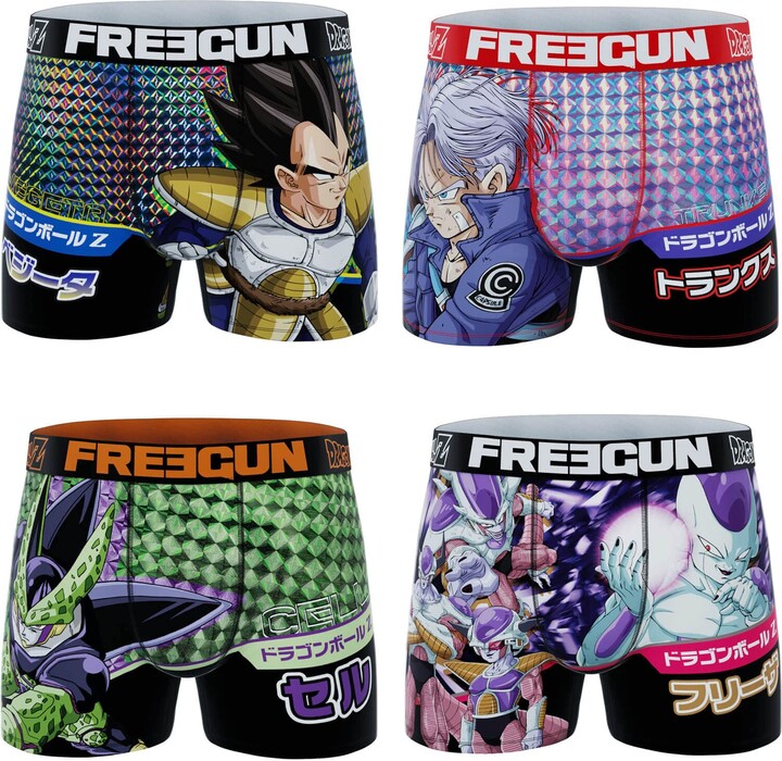 FREEGUN Herren Retroshorts 4er Pack - DC Comics Design Boxershorts