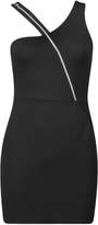 Thumbnail for your product : boohoo Petite Keira Exposed Zip Bodycon Dress