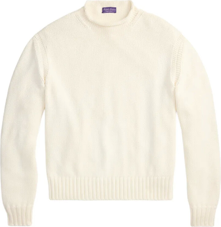 Ralph Lauren Purple Label Roll-Neck Cotton Sweater