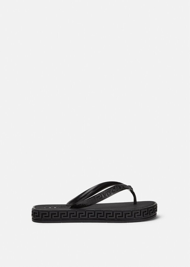 Versace Greca Flip Flops ShopStyle Sandals