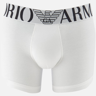 Emporio Armani Men's Stretch Cotton Boxer Shorts - Bianco - S - White