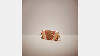 Coach Hayden Foldover Crossbody Clutch In Signature Canvas With Wave Patchwork