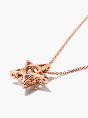 Selim Mouzannar Istanbul Diamond, Aquamarine & 18kt Gold Necklace - Pink Gold