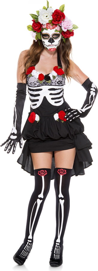 Music Legs Miss Muerte Costume 70625-SM