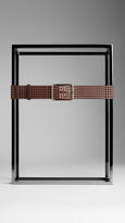 Thumbnail for your product : Burberry Punch Hole Detail Belt